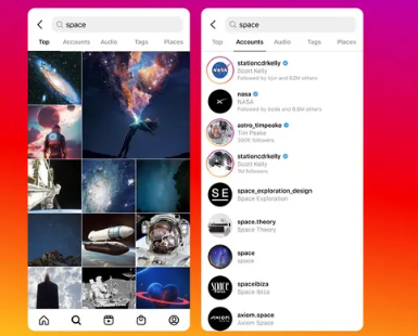 Instagram改进的搜索功能有助于缩小与TikTok的差距