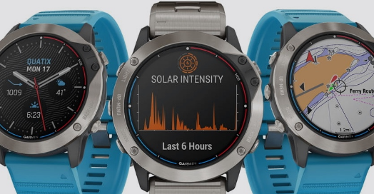 Garmin推出Quatix6XSolar用于更长时间的划船冒险