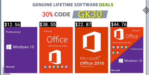 Windows10正版终身授权只需12美元Office19美元 91%的超级折扣