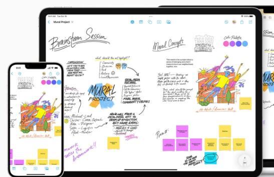 Apple推出提供无限画布的Freeform应用程序