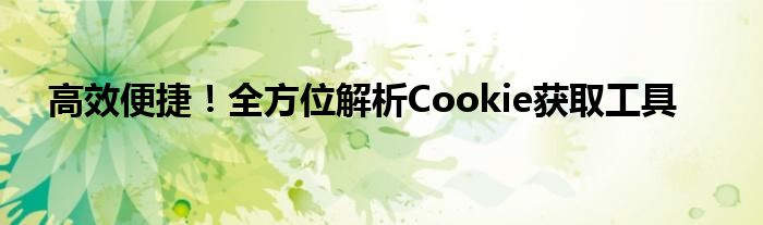 高效便捷！全方位解析Cookie获取工具