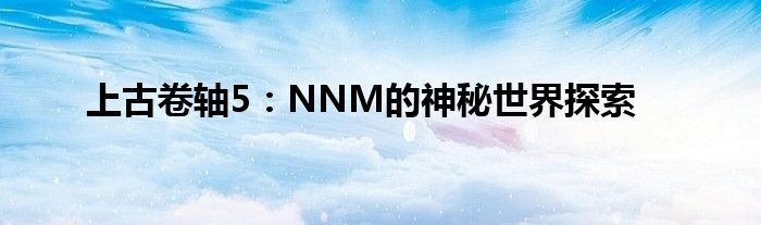 上古卷轴5：NNM的神秘世界探索